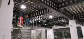 珙县一商场梁，楼板碳纤维加固施工